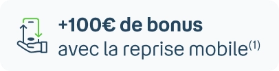 +100€ de bonus après activation de la carte SIM (1€)